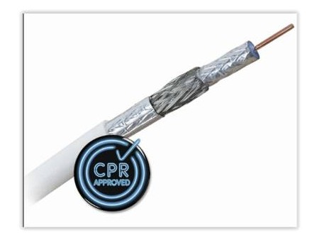 KOKA 9 Eca 500m witte coaxkabel 4G proof